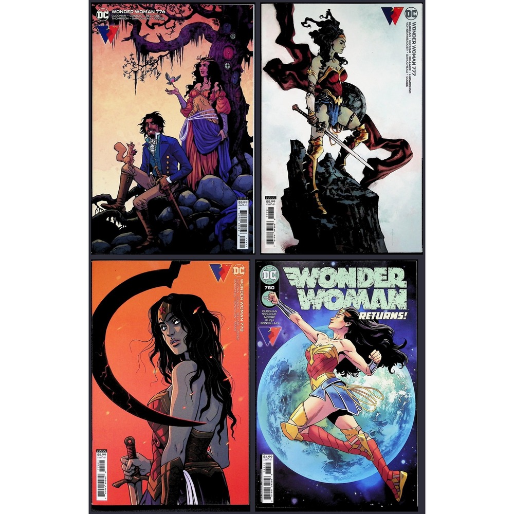 Wonder Woman 4X Comic Lot‎ #776 777 778 780 Cloonan Fiumara Variant Covers DC